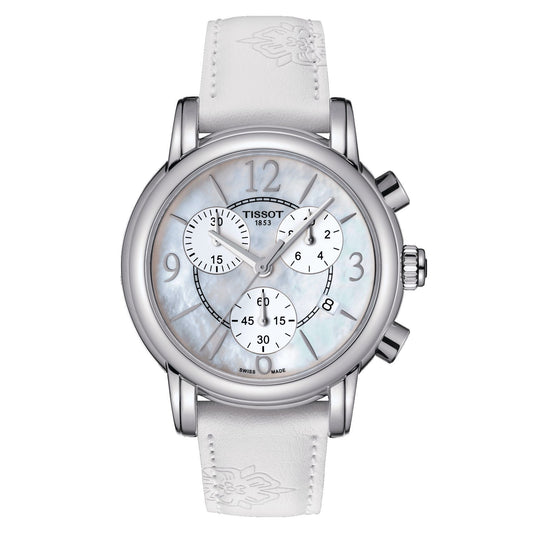 Tissot Dressport (Synthetic, White) Arabic And Indexes