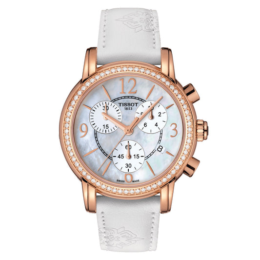 Tissot Dressport (Synthetic, White) Arabic And Indexes