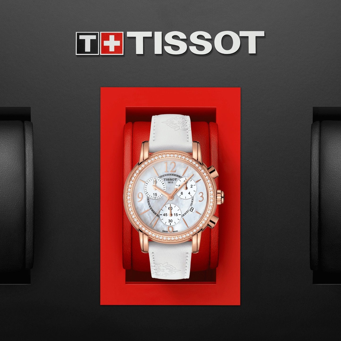 Tissot Dressport (Synthetic, White) Arabic And Indexes