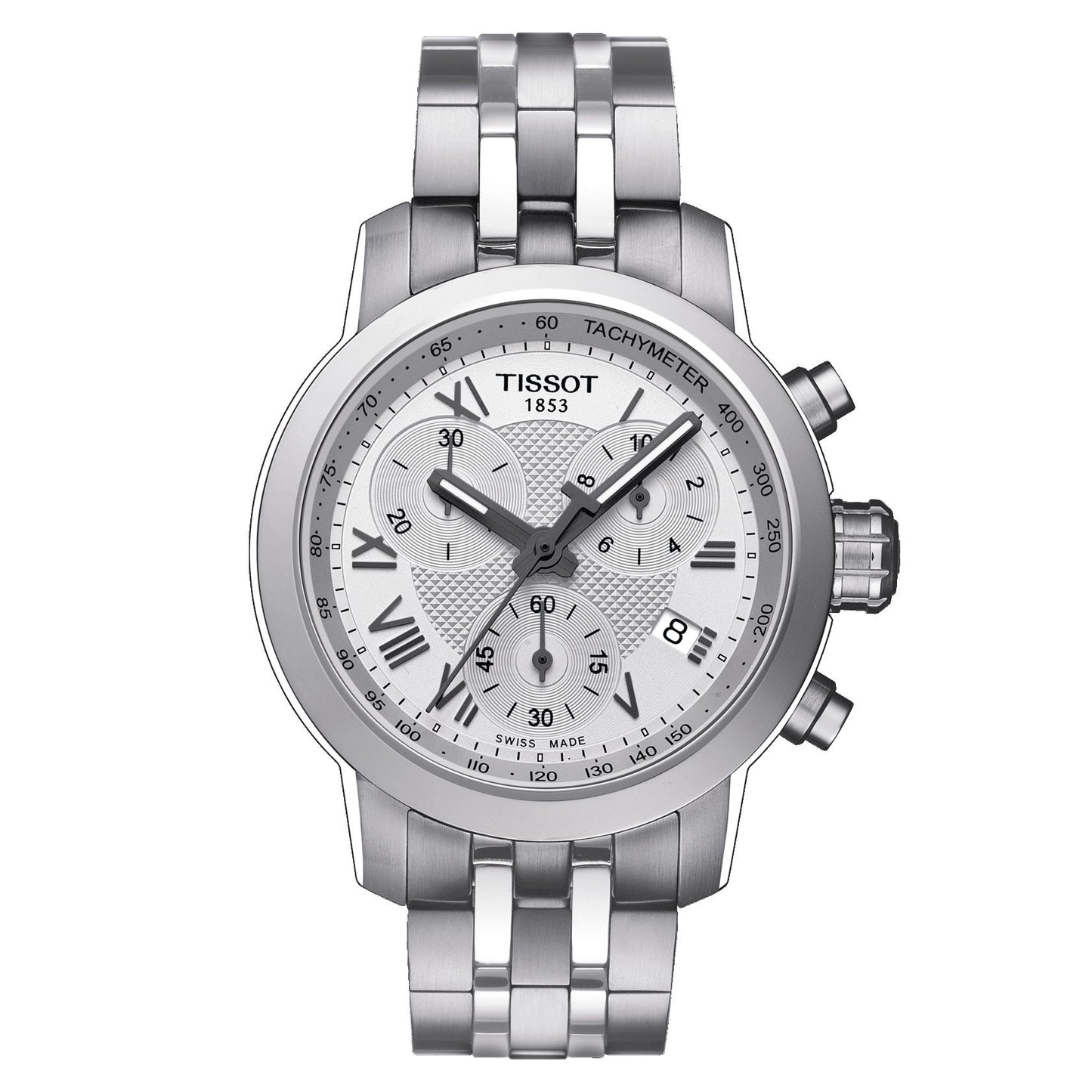 Tissot Prc 200 Chronograph Lady (Stainless Steel, Grey) Roman