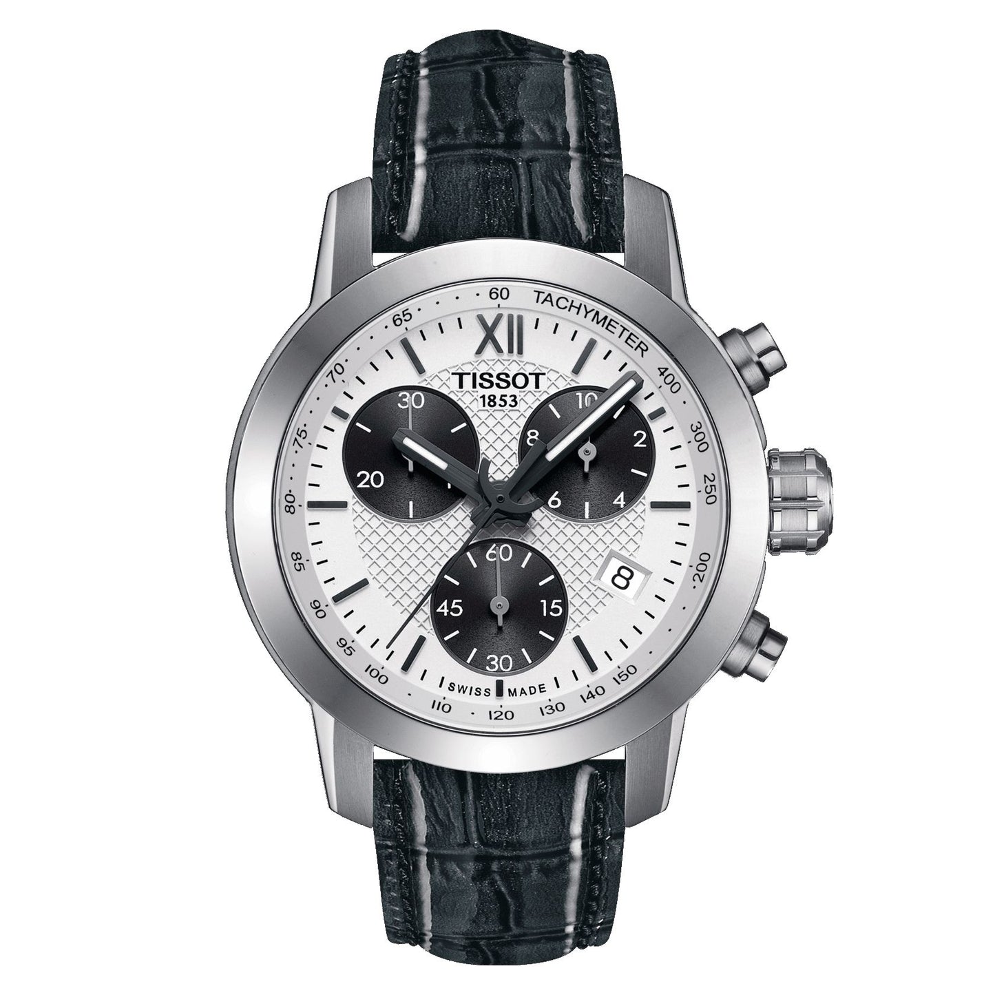 Tissot Prc 200 Fencing Chronograph Lady (Leather, Grey) Roman And Indexes
