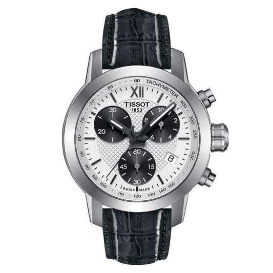 Tissot Prc 200 Fencing Chronograph Lady (Leather, Grey) Roman And Indexes