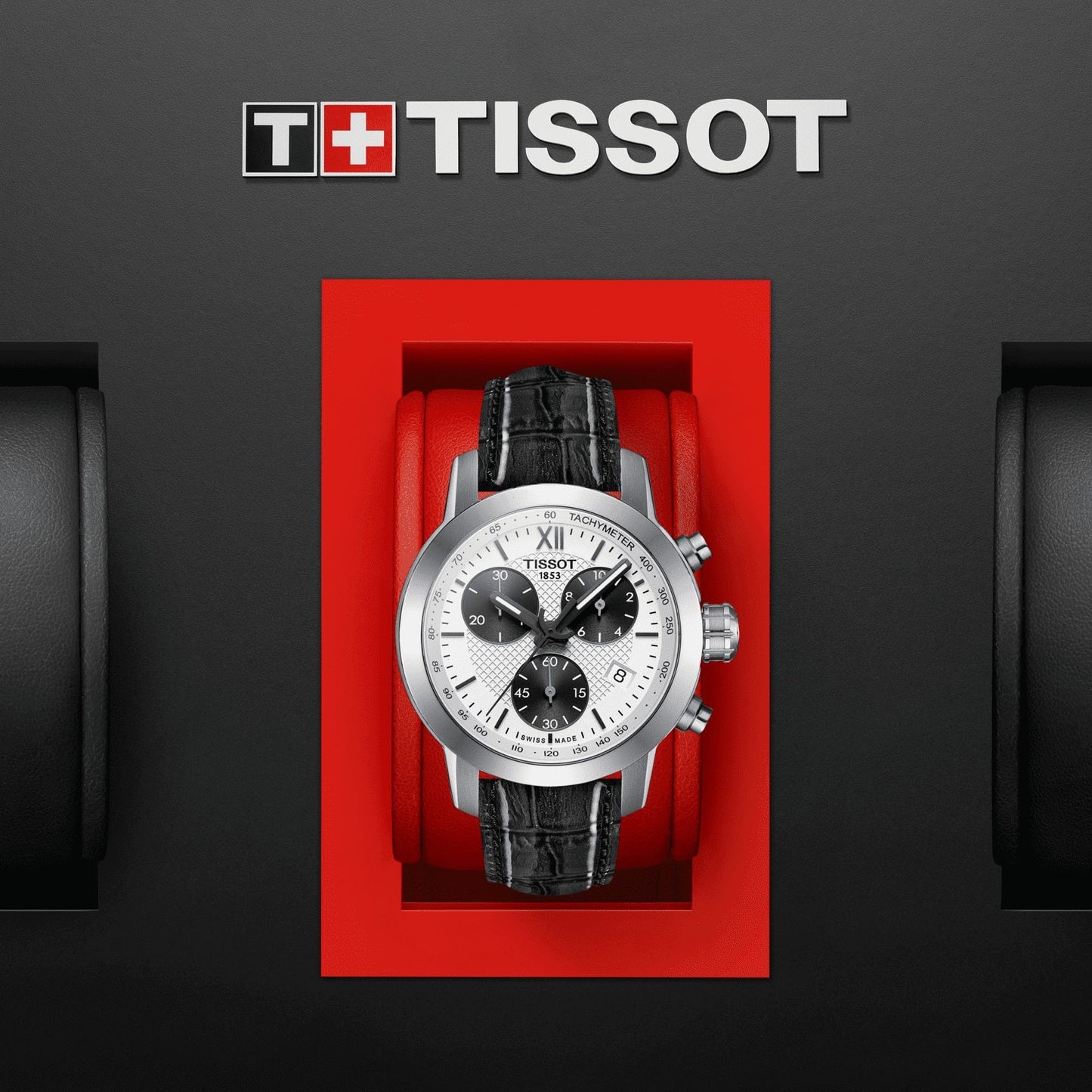 Tissot Prc 200 Fencing Chronograph Lady (Leather, Grey) Roman And Indexes