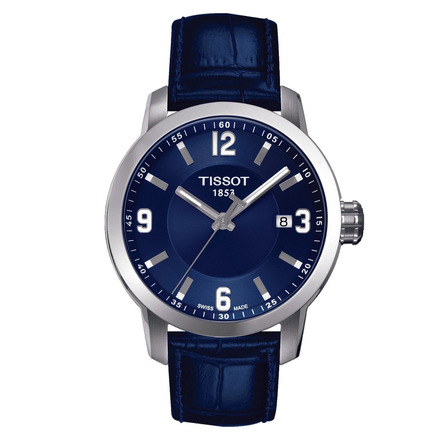 Tissot Prc 200 (Leather, Blue) Arabic And Indexes