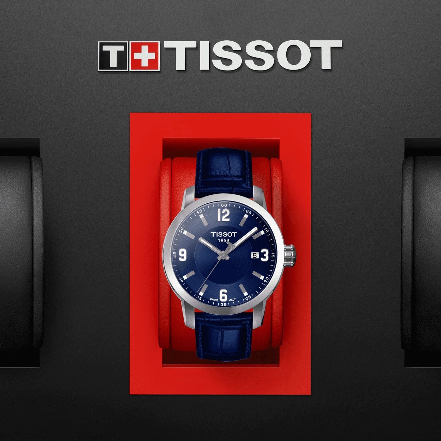 Tissot Prc 200 (Leather, Blue) Arabic And Indexes