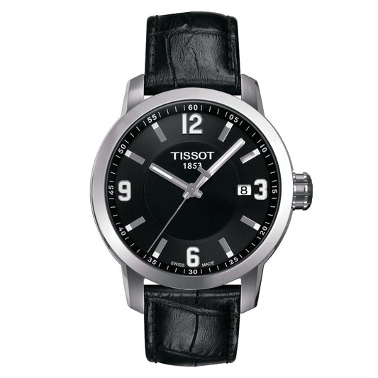 Tissot Prc 200 (Leather, Black) Arabic And Indexes