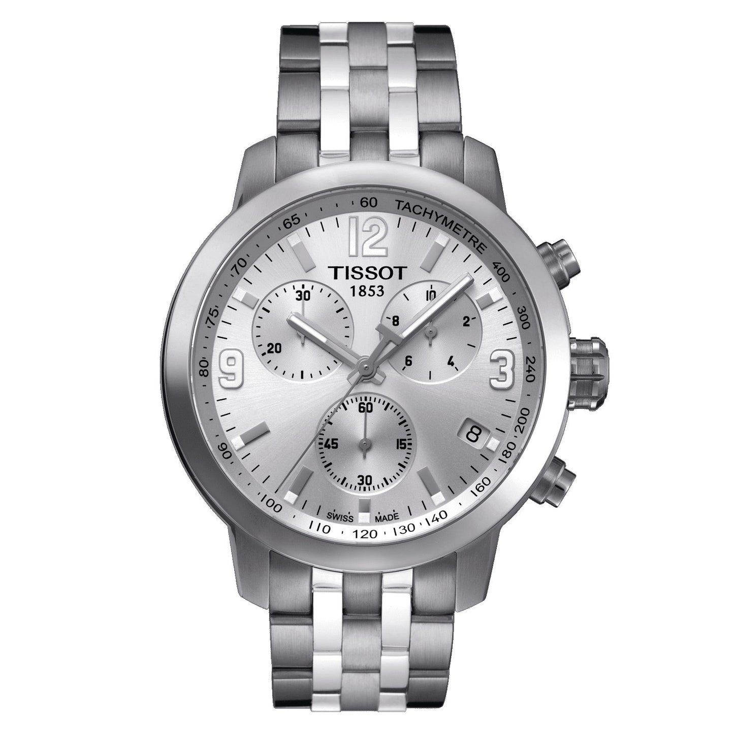 Tissot Prc 200 Chronograph (Stainless Steel, Grey) Arabic And Indexes