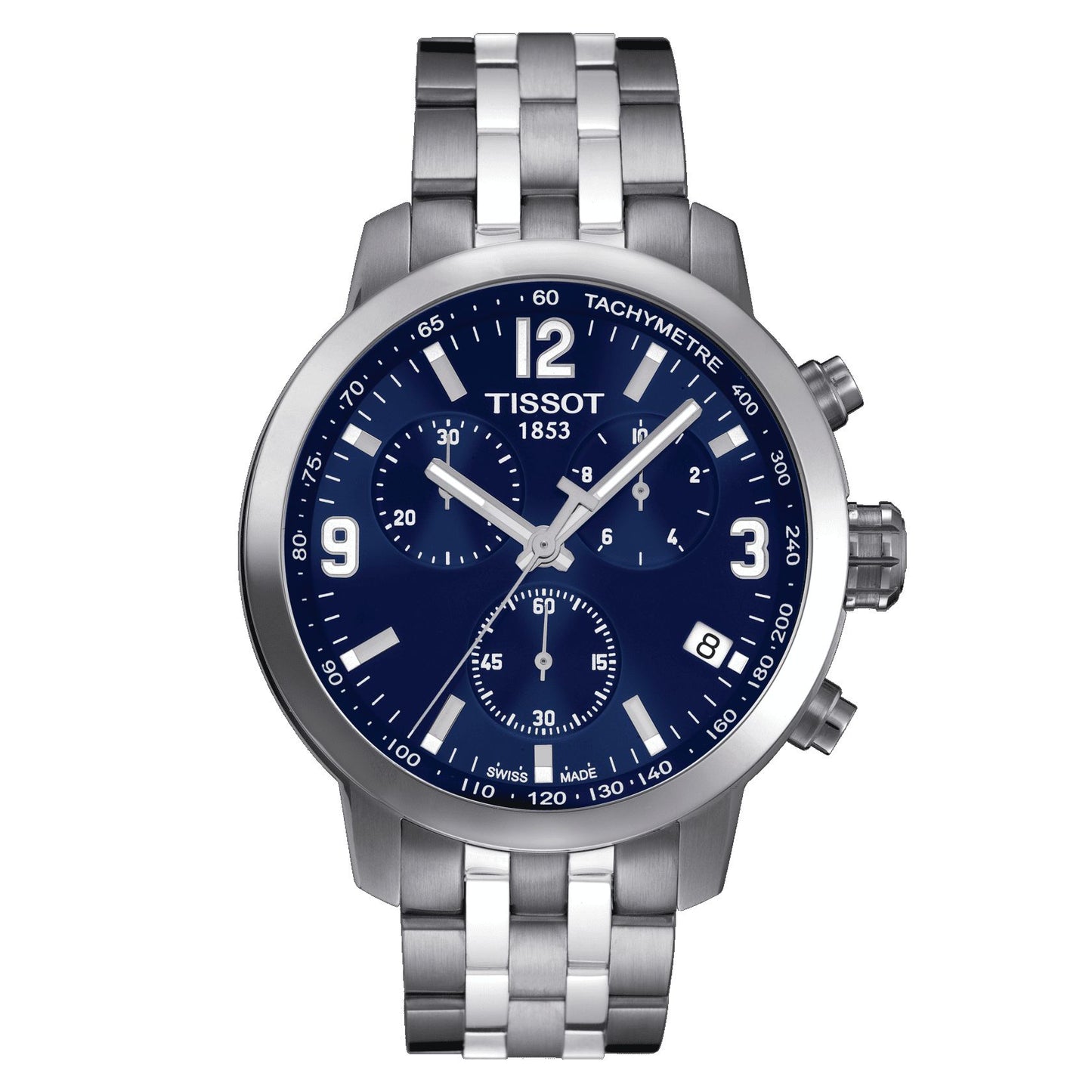 Tissot Prc 200 Chronograph (Stainless Steel, Grey) Arabic And Indexes