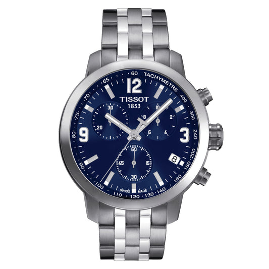 Tissot Prc 200 Chronograph (Stainless Steel, Grey) Arabic And Indexes