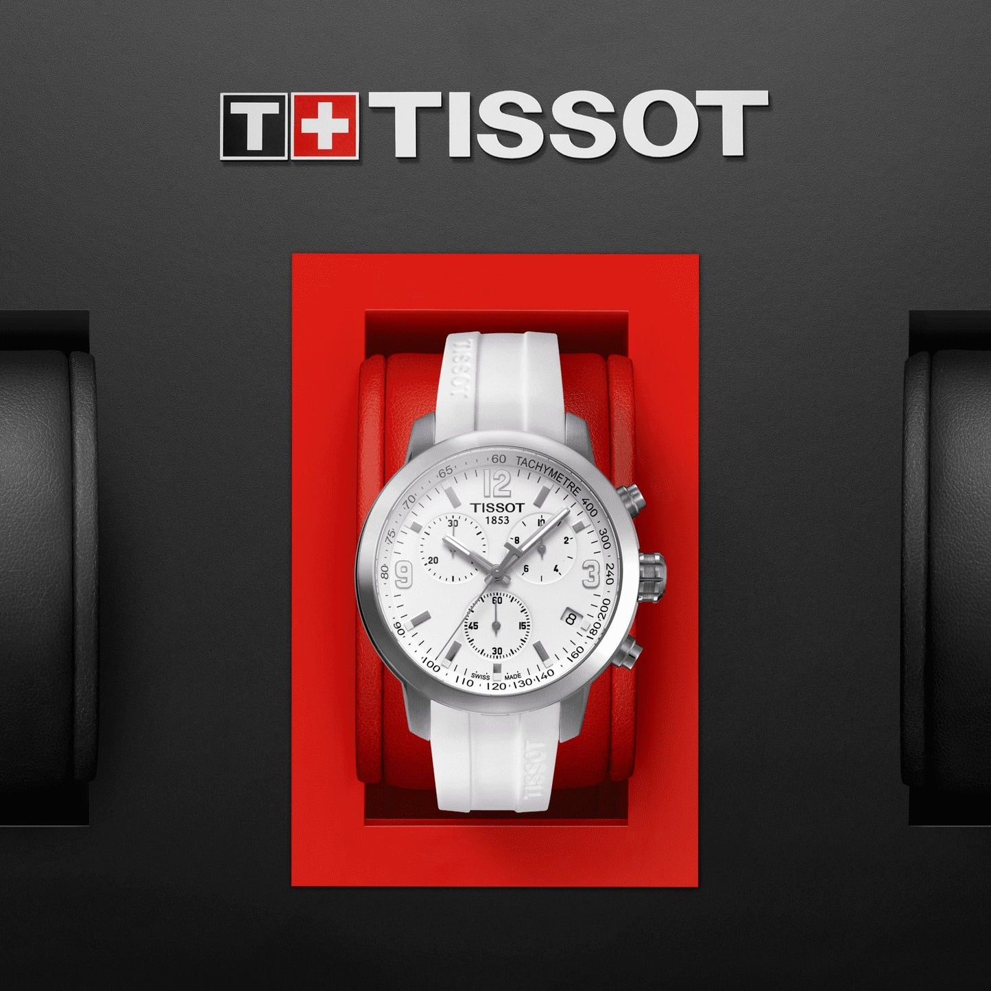 Tissot Prc 200 Quartz Chronograph (Silicone, White) Arabic And Indexes