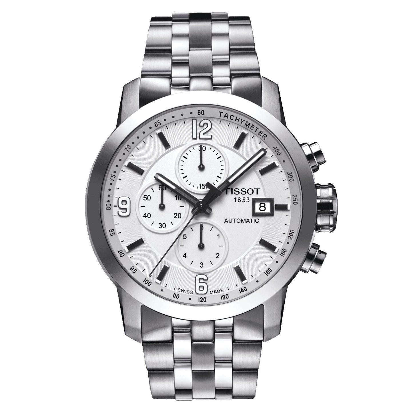 Tissot Prc 200 Automatic Chronograph (Stainless Steel, Grey) Arabic And Indexes