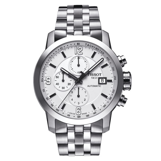 Tissot Prc 200 Automatic Chronograph (Stainless Steel, Grey) Arabic And Indexes