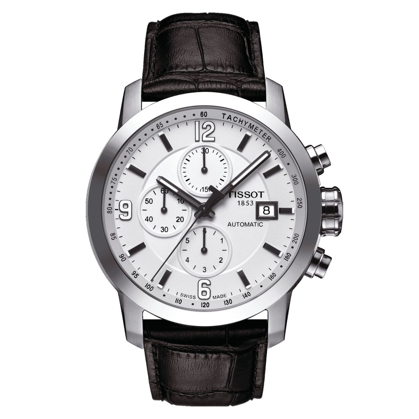 Tissot Prc 200 Automatic Chronograph (Leather, Brown) Arabic And Indexes