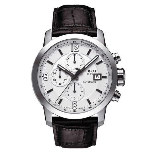 Tissot Prc 200 Automatic Chronograph (Leather, Brown) Arabic And Indexes