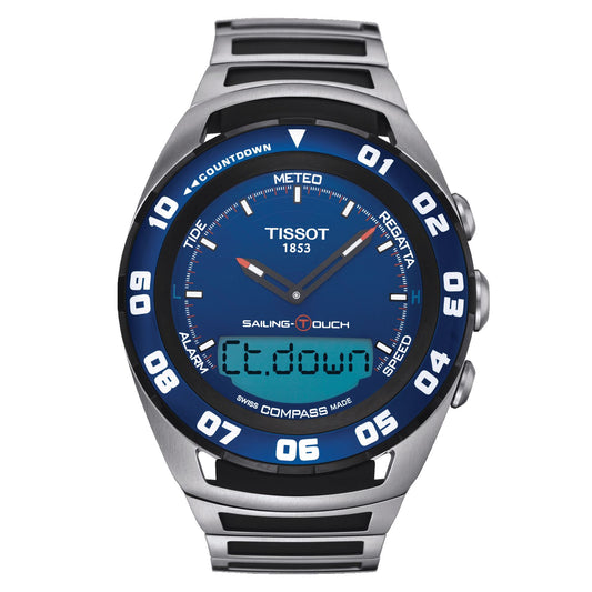 Tissot Sailing-Touch (Rubber, Grey/Black) Indexes
