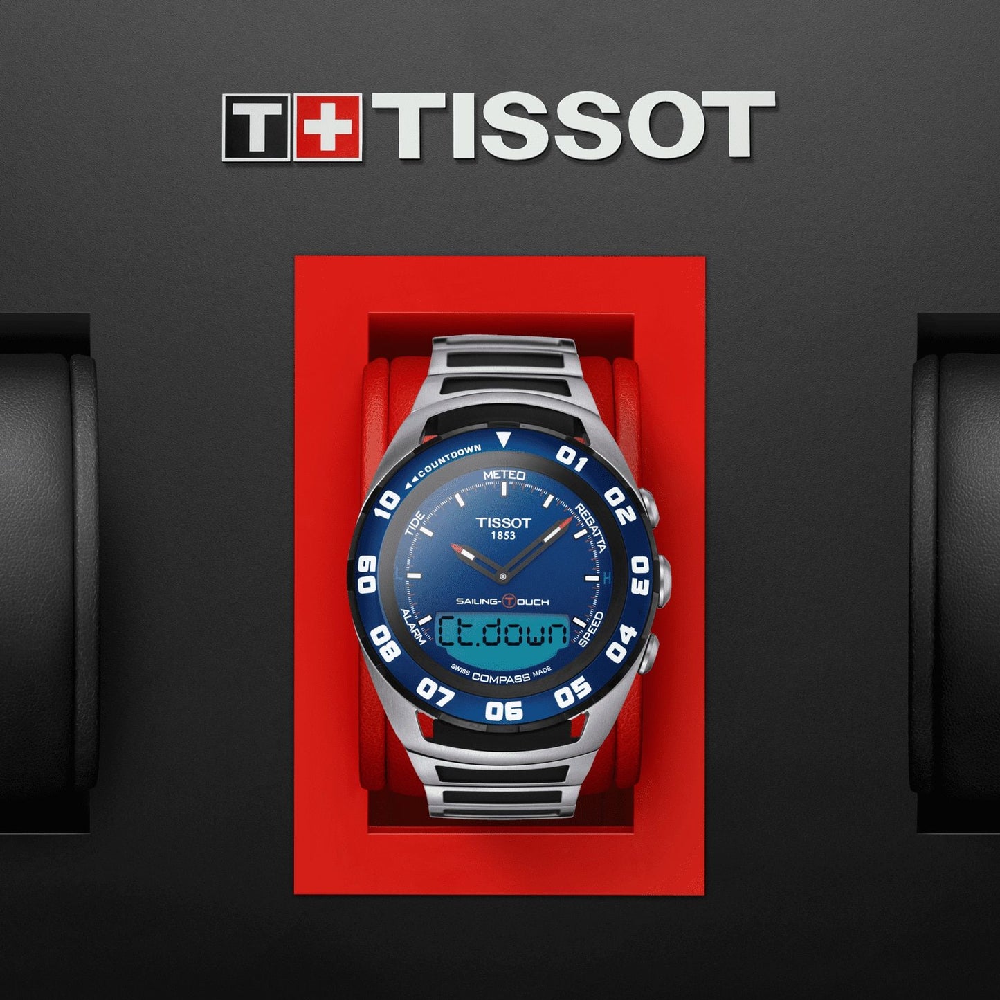 Tissot Sailing-Touch (Rubber, Grey/Black) Indexes