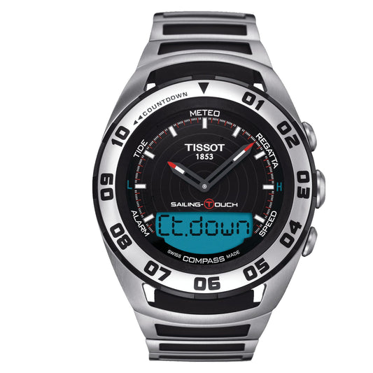 Tissot Sailing-Touch (Rubber, Grey/Black) Indexes