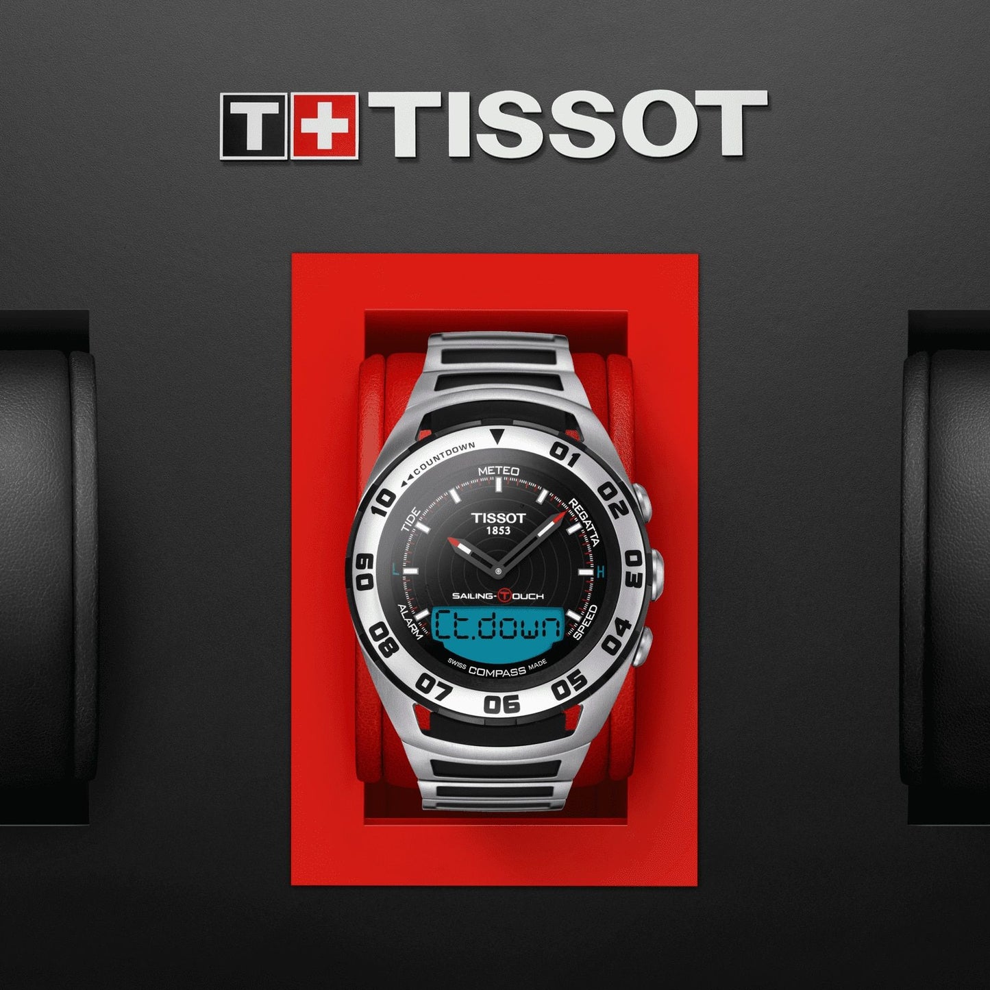 Tissot Sailing-Touch (Rubber, Grey/Black) Indexes