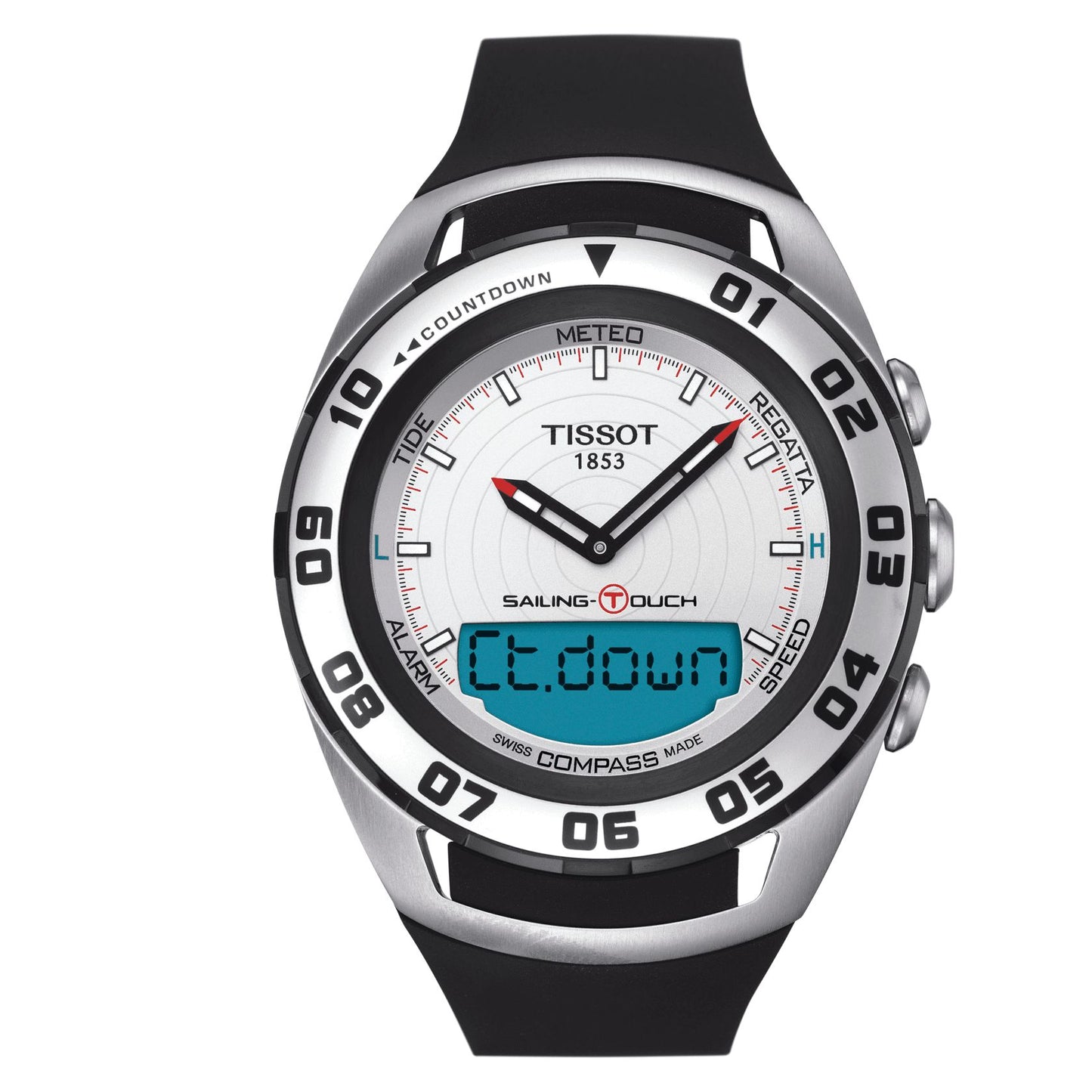 Tissot Sailing-Touch (Rubber, Black) Indexes