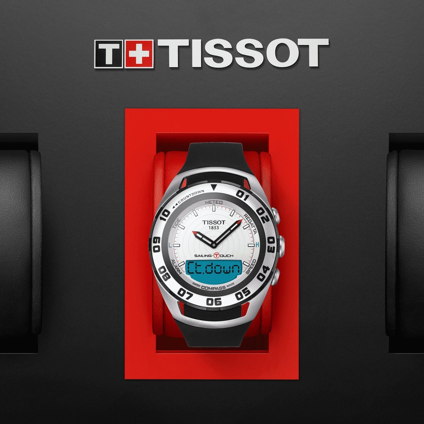 Tissot Sailing-Touch (Rubber, Black) Indexes