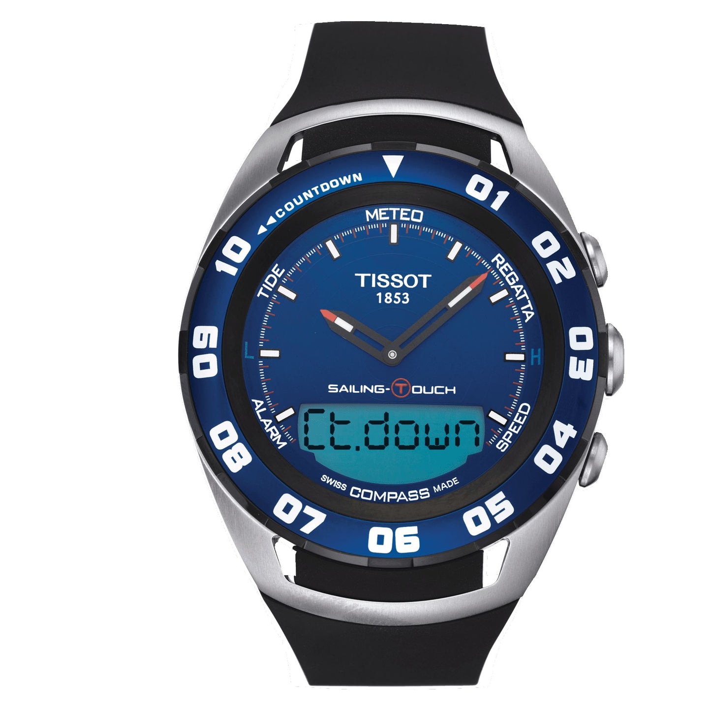 Tissot Sailing-Touch (Rubber, Black) Indexes