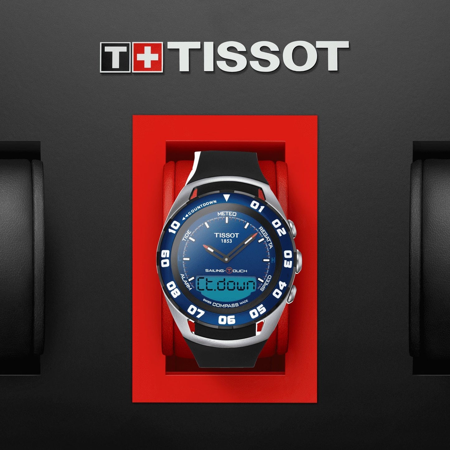 Tissot Sailing-Touch (Rubber, Black) Indexes