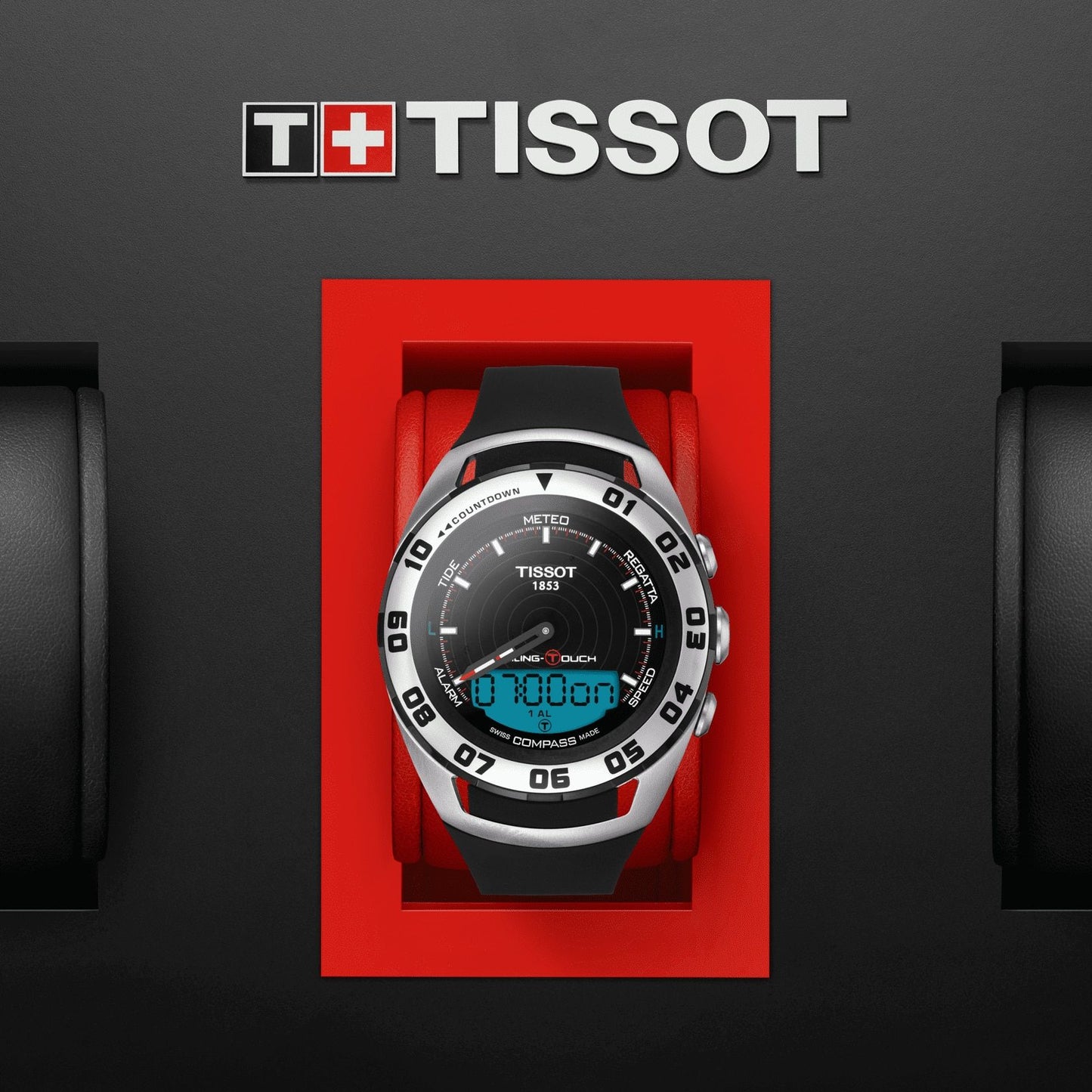 Tissot Sailing-Touch (Rubber, Black) Indexes