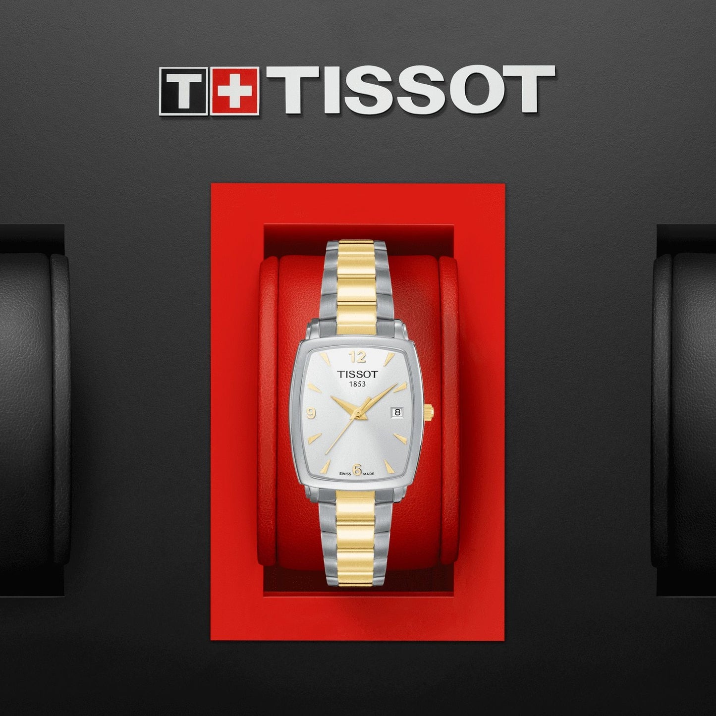 Tissot Everytime (Stainless Steel, Grey/Yellow Gold 1N14) Arabic And Indexes