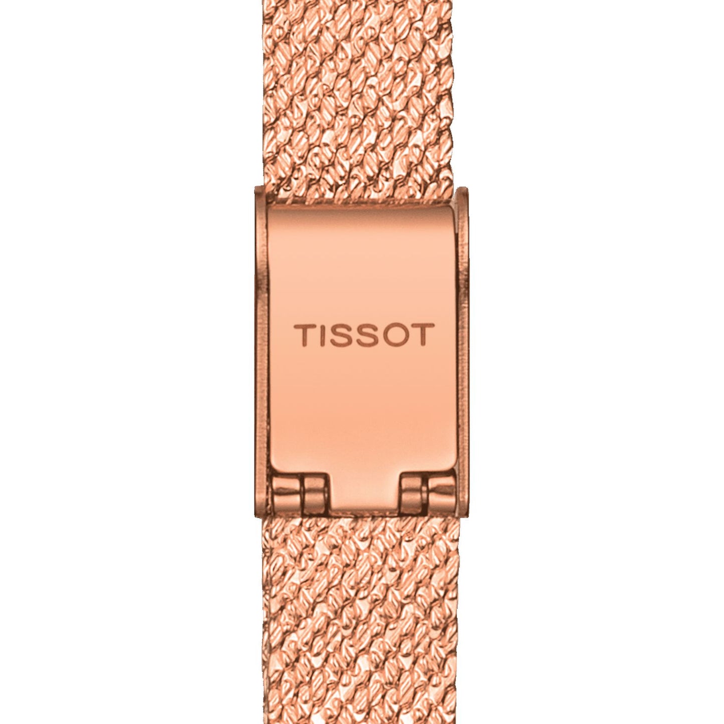 Tissot Lovely Square (Stainless Steel, Grey/Rose Gold 5N) Diamonds