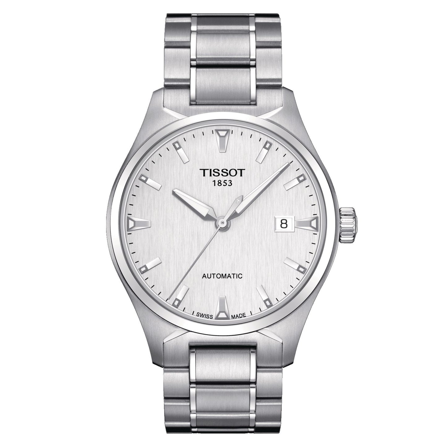 Tissot T-Tempo Automatic (Stainless Steel, Grey) Indexes