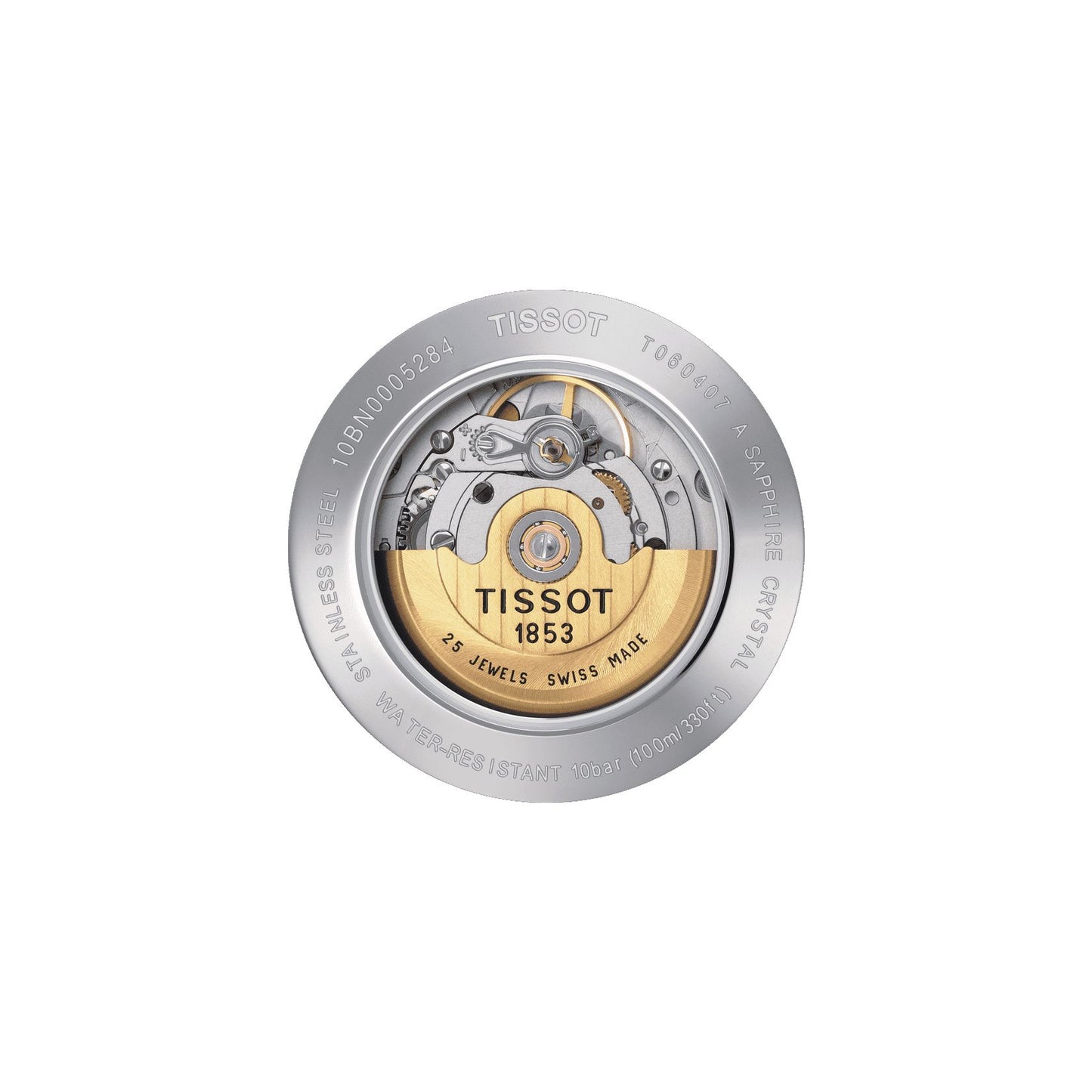 Tissot T-Tempo Automatic (Stainless Steel, Grey) Indexes