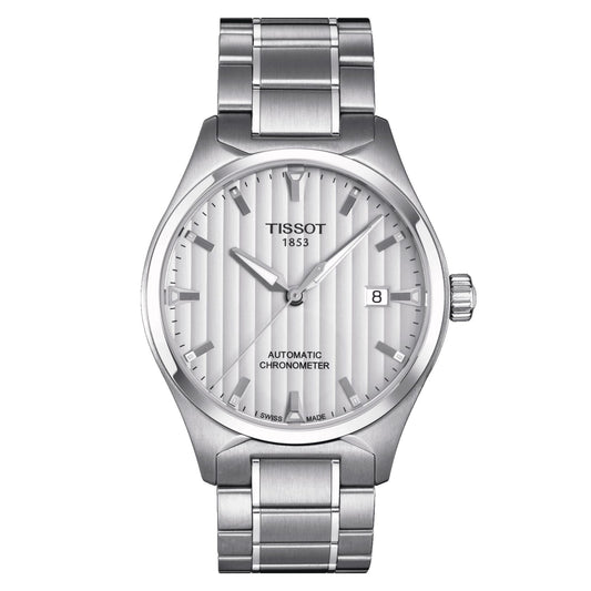 Tissot T-Tempo Automatic Cosc (Stainless Steel, Grey) Indexes