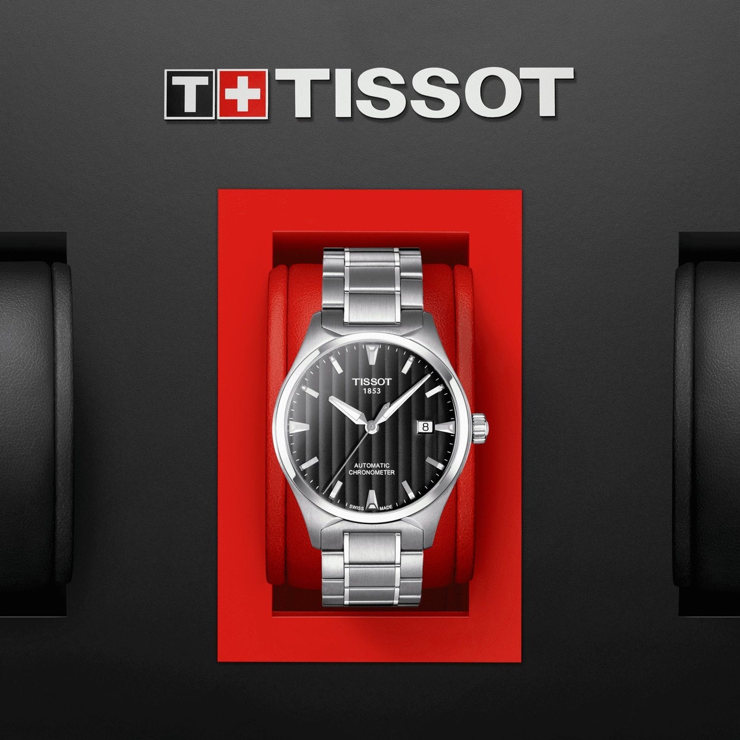 Tissot T-Tempo Automatic Cosc (Stainless Steel, Grey) Indexes