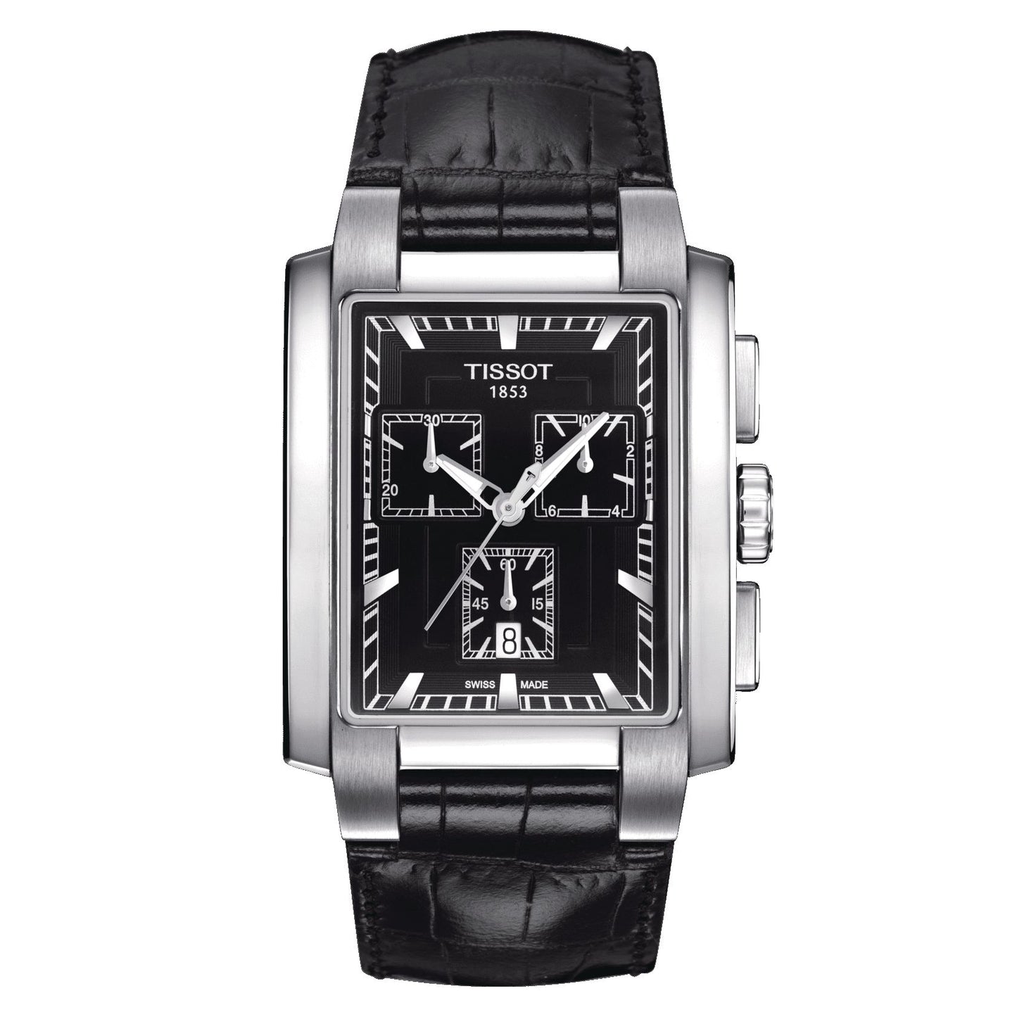 Tissot Txl Chronograph Gent (Leather, Black) Indexes