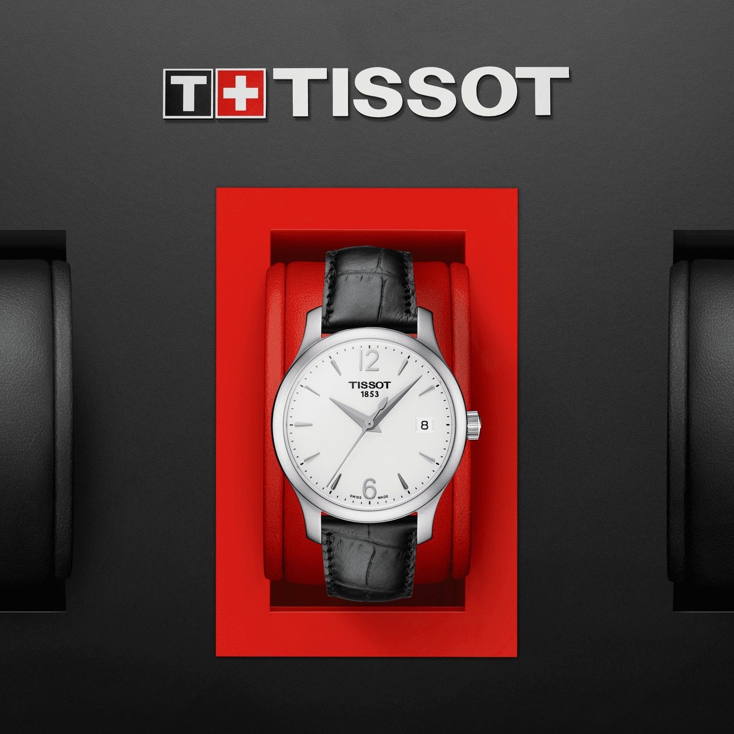 Tissot Tradition Lady (Leather, Black) Arabic And Indexes