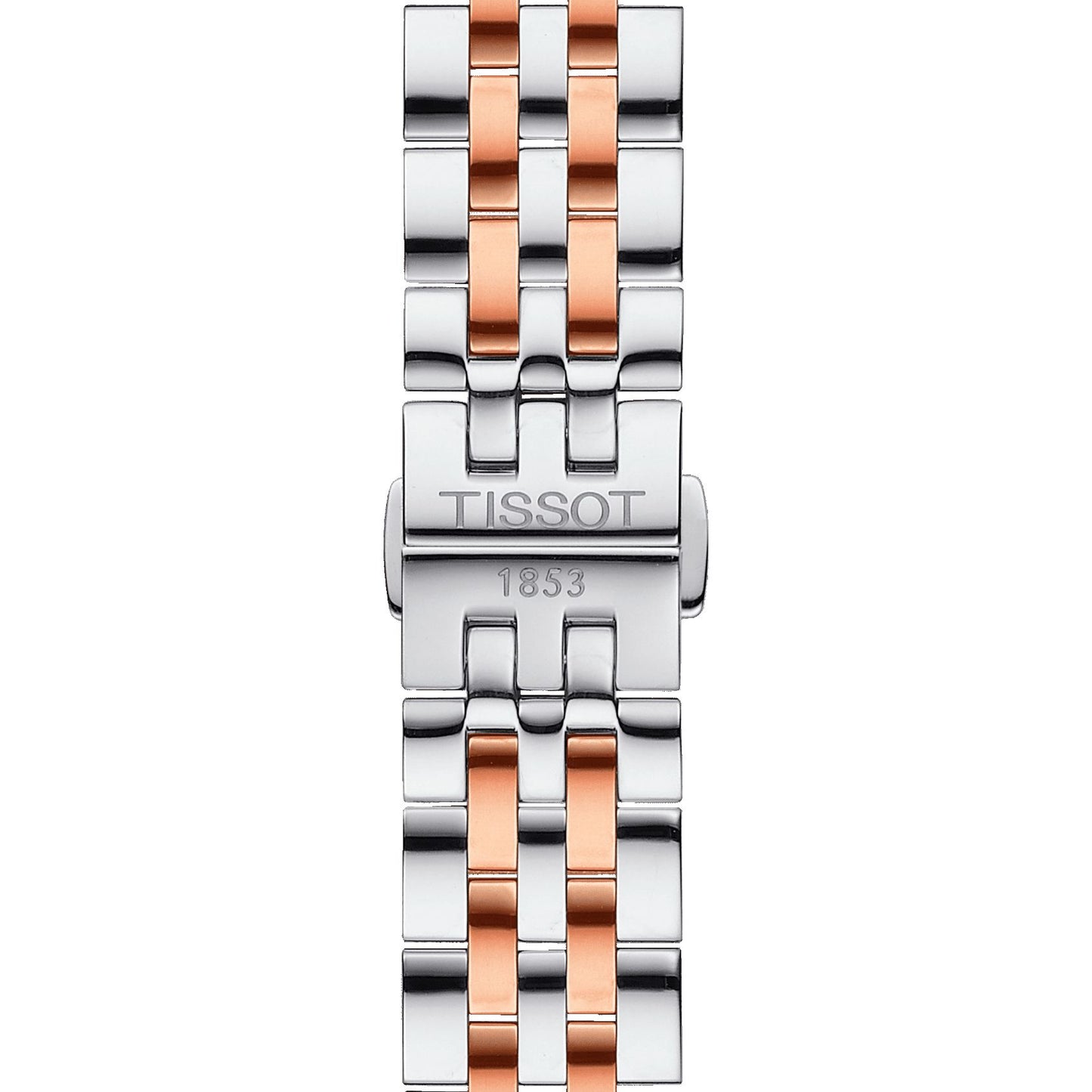 Tissot Tradition Lady (Stainless Steel, Grey/Rose Gold 5N) Arabic And Indexes