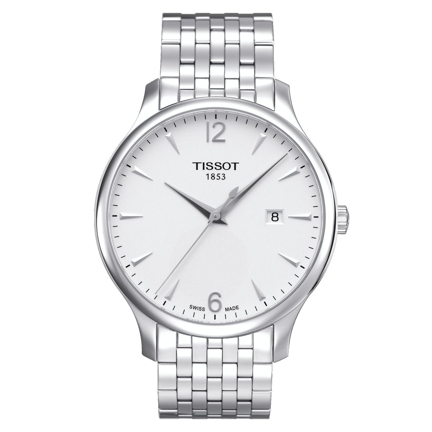Tissot Tradition (Stainless Steel, Grey) Arabic And Indexes