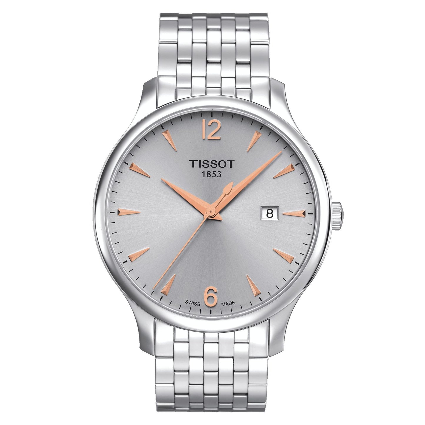 Tissot Tradition (Stainless Steel, Grey) Arabic And Indexes
