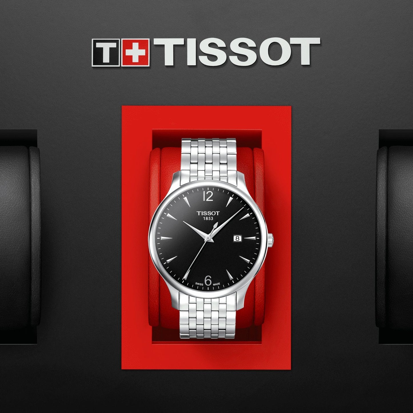 Tissot Tradition (Stainless Steel, Grey) Arabic And Indexes