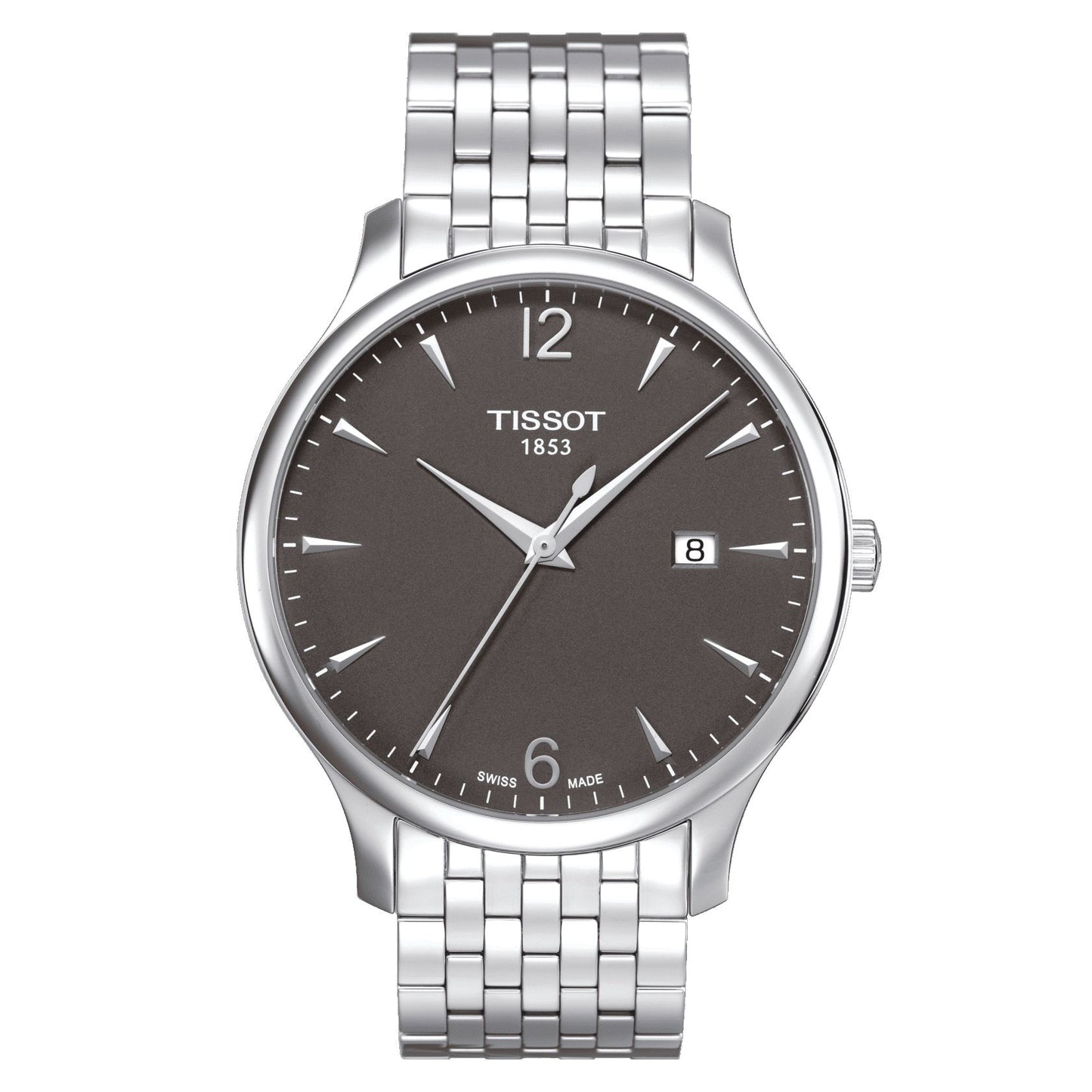 Tissot Tradition (Stainless Steel, Grey) Arabic And Indexes