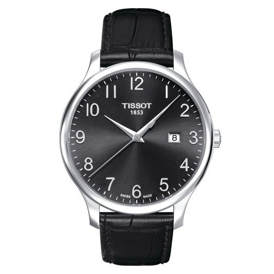 Tissot Tradition (Leather, Black) Arabic