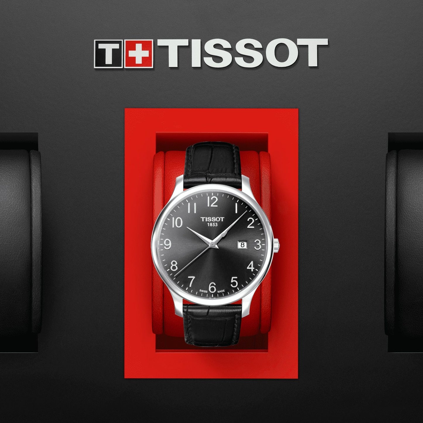 Tissot Tradition (Leather, Black) Arabic