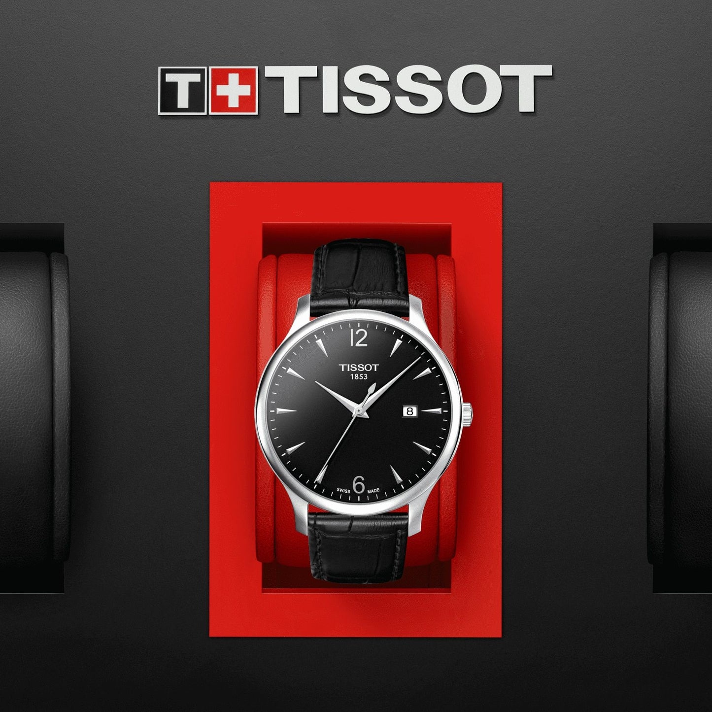 Tissot Tradition (Leather, Black) Arabic And Indexes