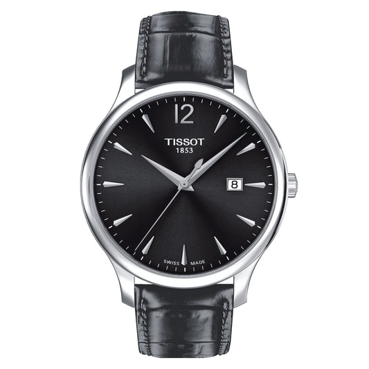 Tissot Tradition (Leather, Grey) Arabic And Indexes