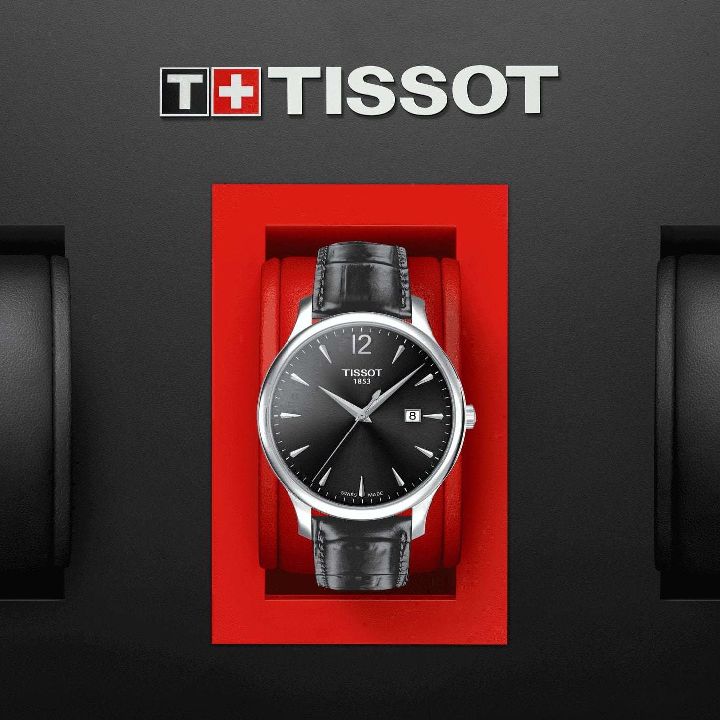 Tissot Tradition (Leather, Grey) Arabic And Indexes