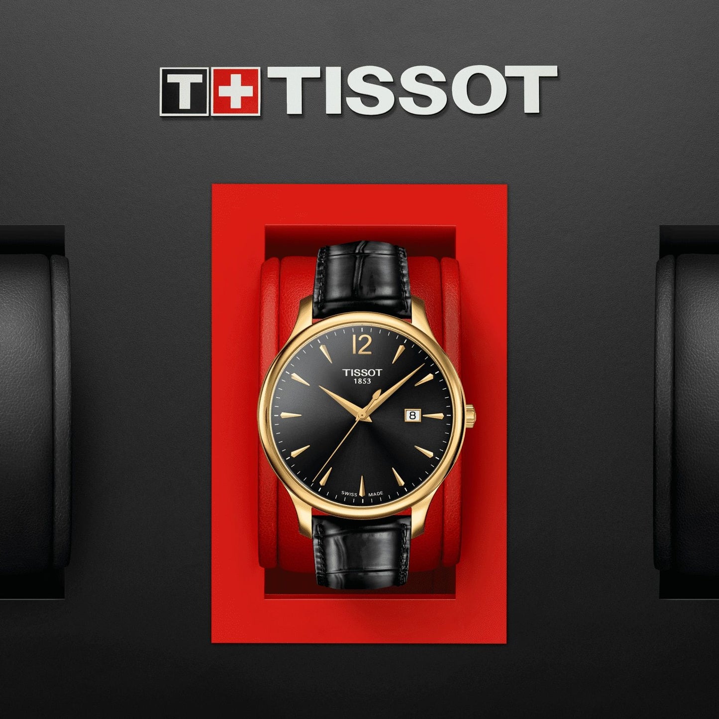 Tissot Tradition (Leather, Black) Arabic And Indexes