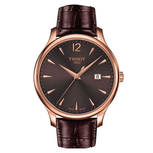 Tissot Tradition (Leather, Brown) Arabic And Indexes