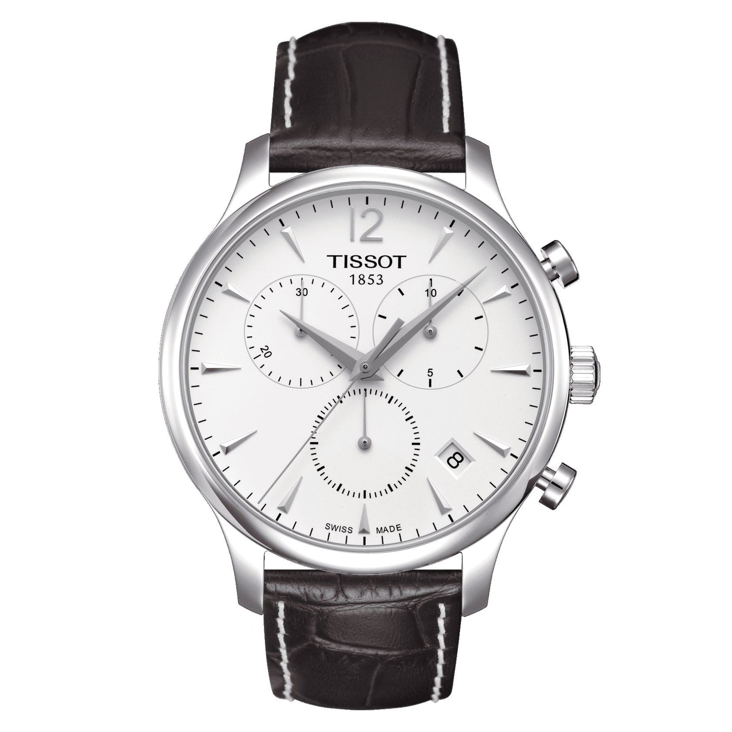 Tissot Tradition Chronograph (Leather, Brown) Arabic And Indexes