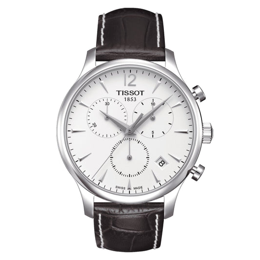 Tissot Tradition Chronograph (Leather, Brown) Arabic And Indexes