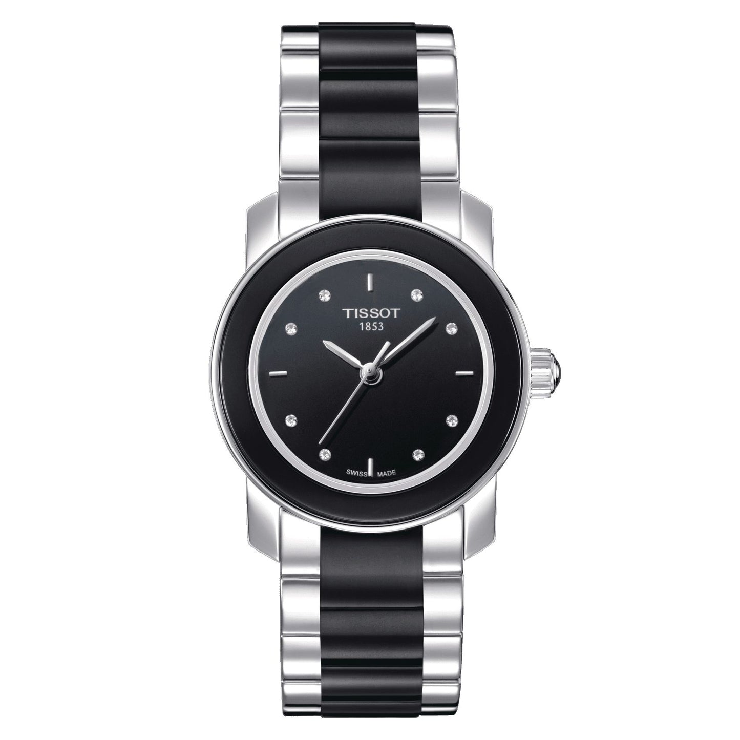 Tissot Cera (Ceramic, Grey/Black) Indexes And Diamonds